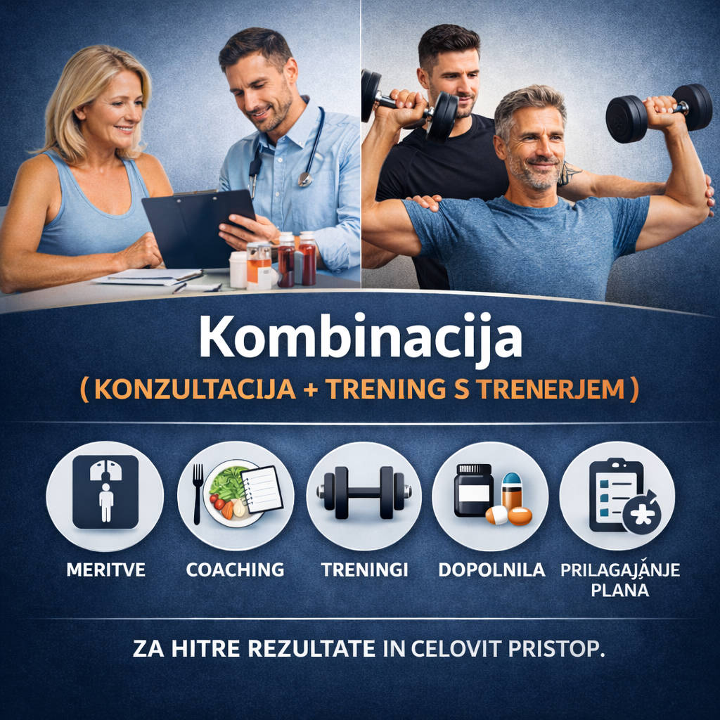 Kombinacija (Konzultacija + Trening s trenerjem)