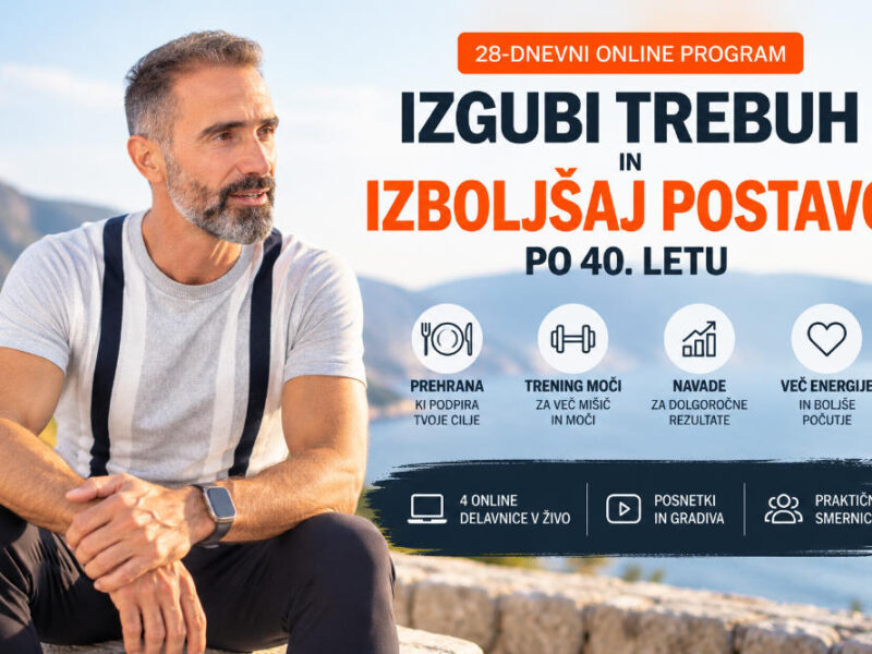 Izgubi trebuh in izboljšaj postavo po 40. letu – 28-dnevni online program